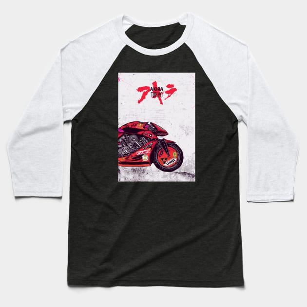 Akira Bike Tokyo Baseball T-Shirt by justblackdesign